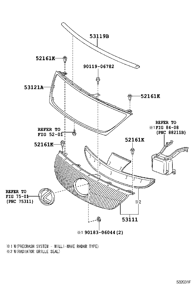  GS30 35 43 460 |  RADIATOR GRILLE
