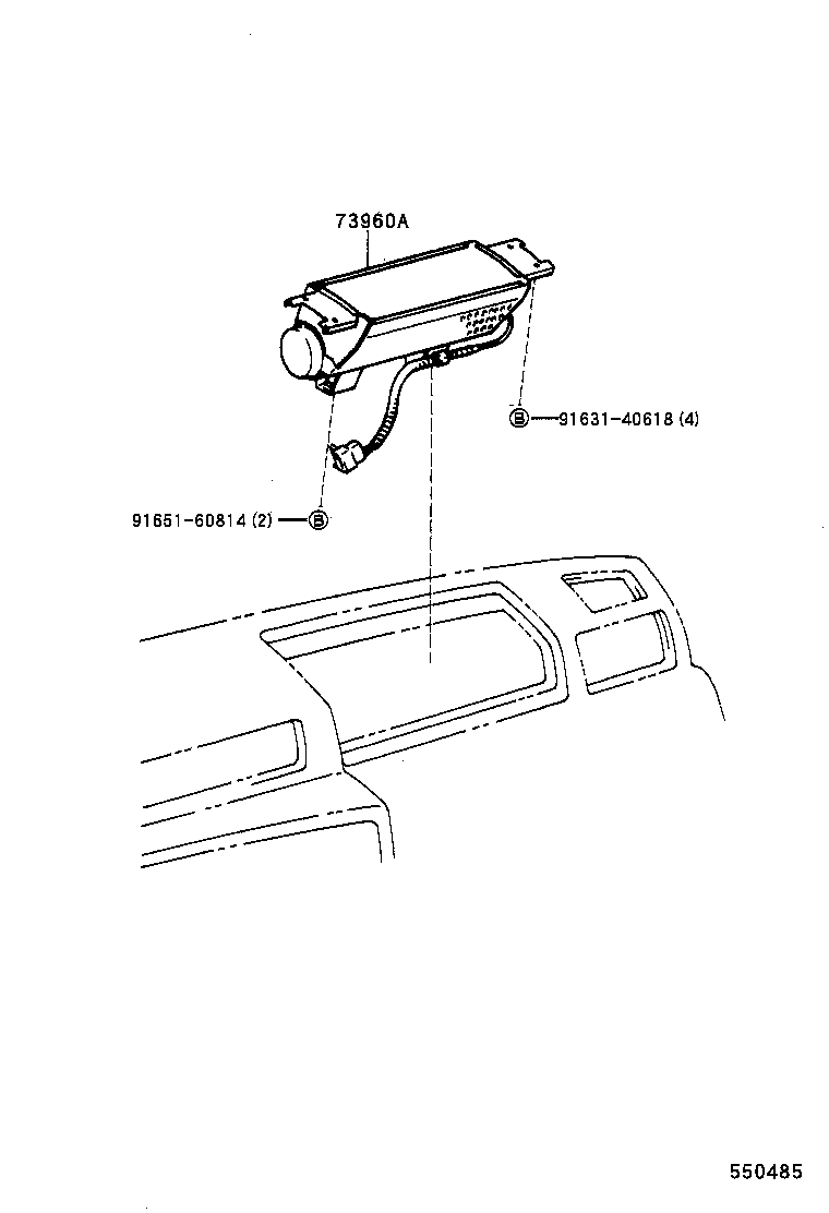  LAND CRUISER 80 |  INSTRUMENT PANEL GLOVE COMPARTMENT
