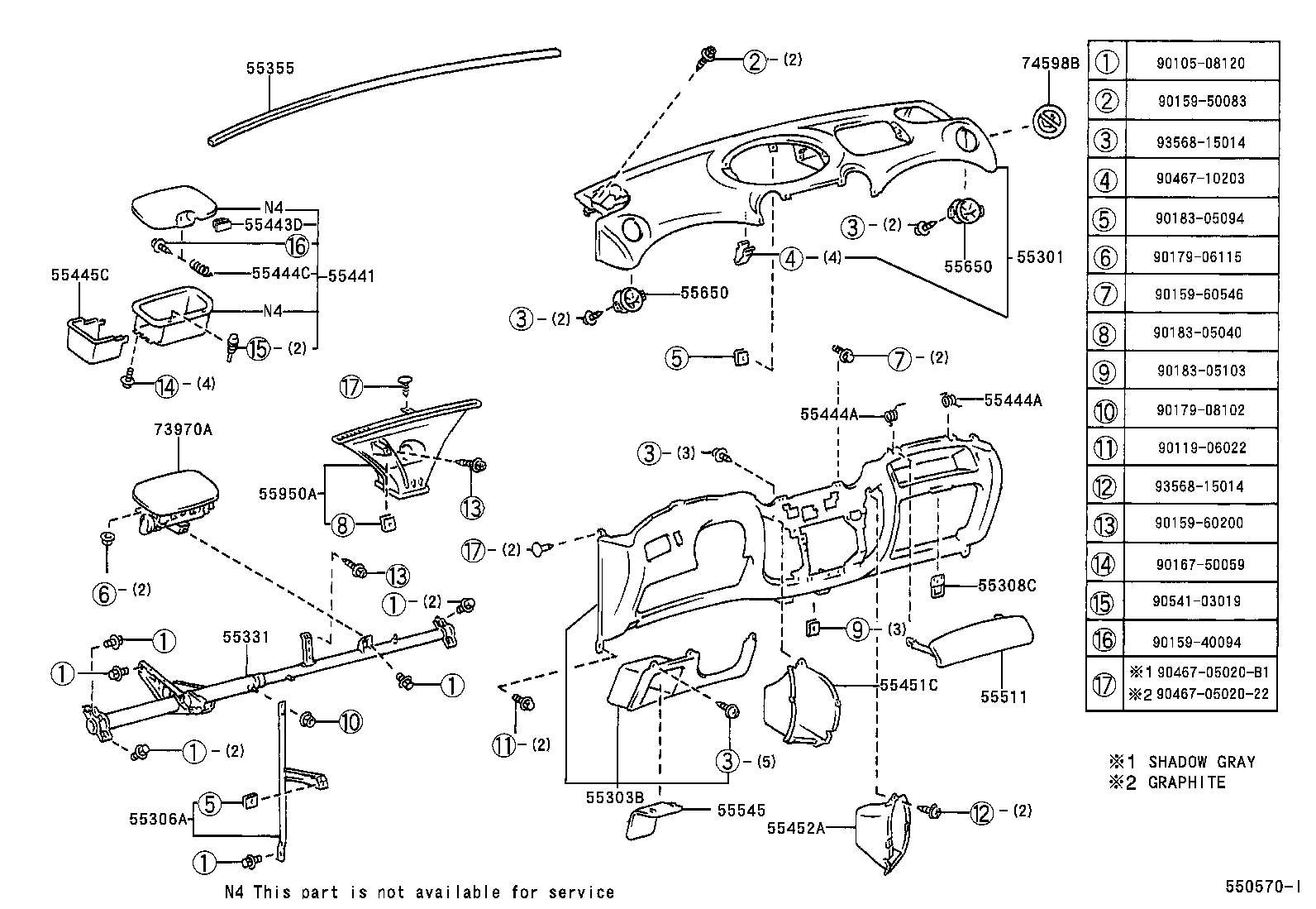  YARIS ECHO 4D |  INSTRUMENT PANEL GLOVE COMPARTMENT
