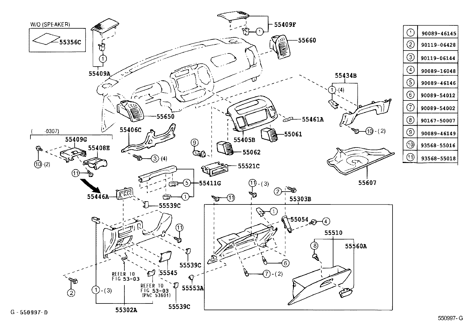  CAMRY AUSTRALIA |  INSTRUMENT PANEL GLOVE COMPARTMENT