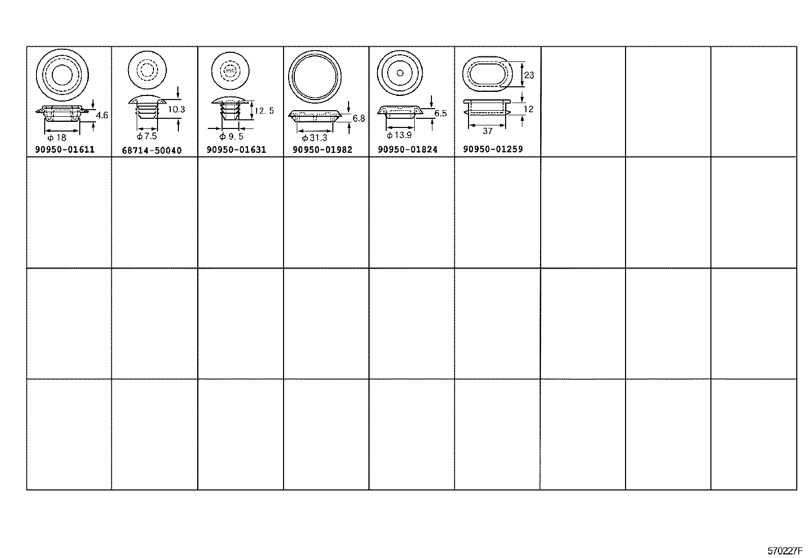  GS30 35 43 460 |  HOLE PLUG