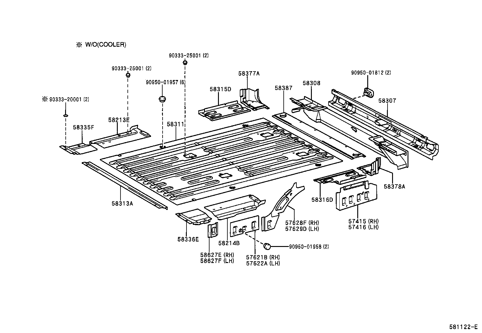  QUALIS |  REAR FLOOR PANEL REAR FLOOR MEMBER