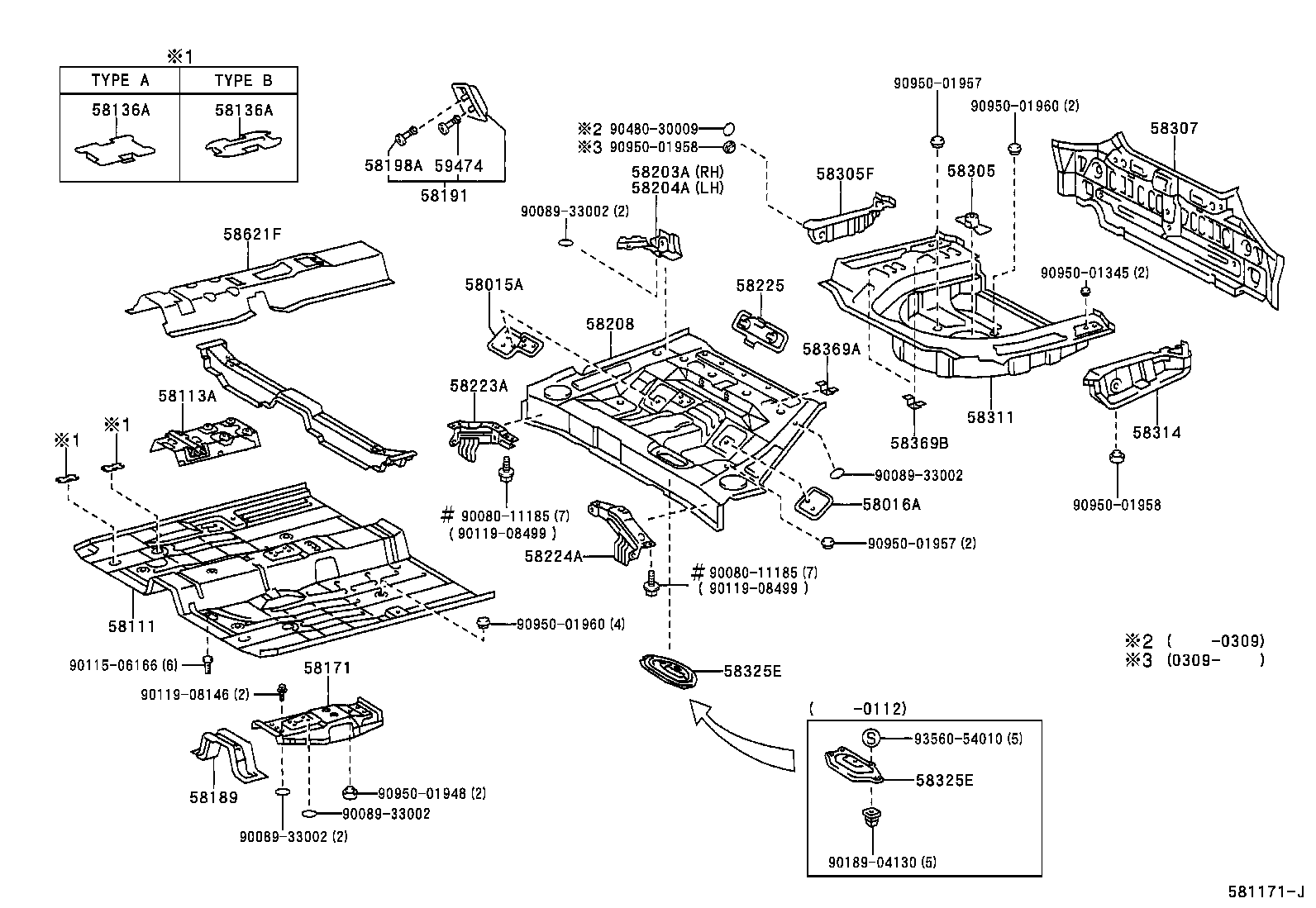  AVALON |  FLOOR PAN LOWER BACK PANEL