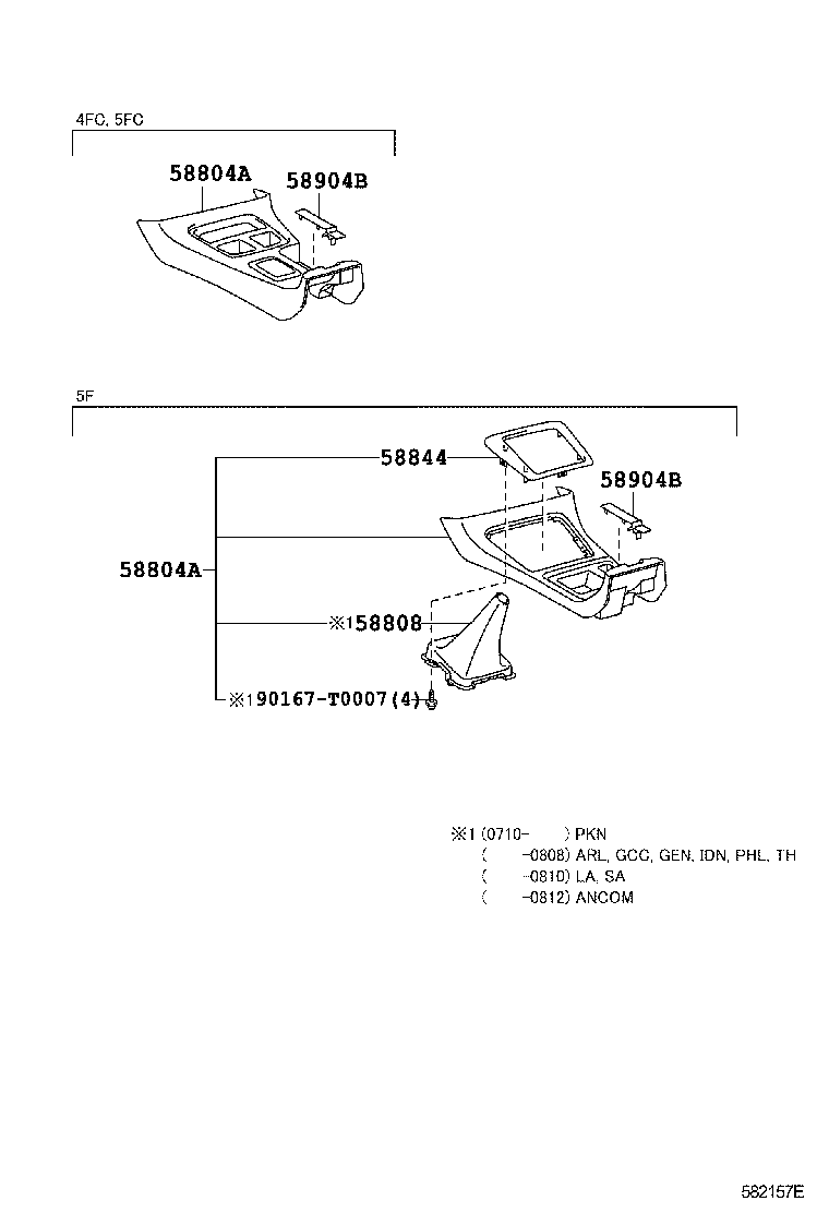  HILUX |  CONSOLE BOX BRACKET