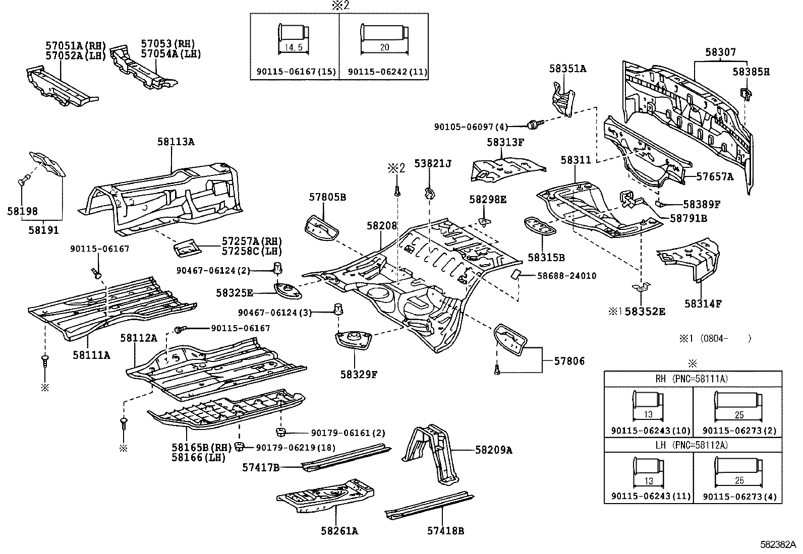  SC430 |  FLOOR PAN LOWER BACK PANEL