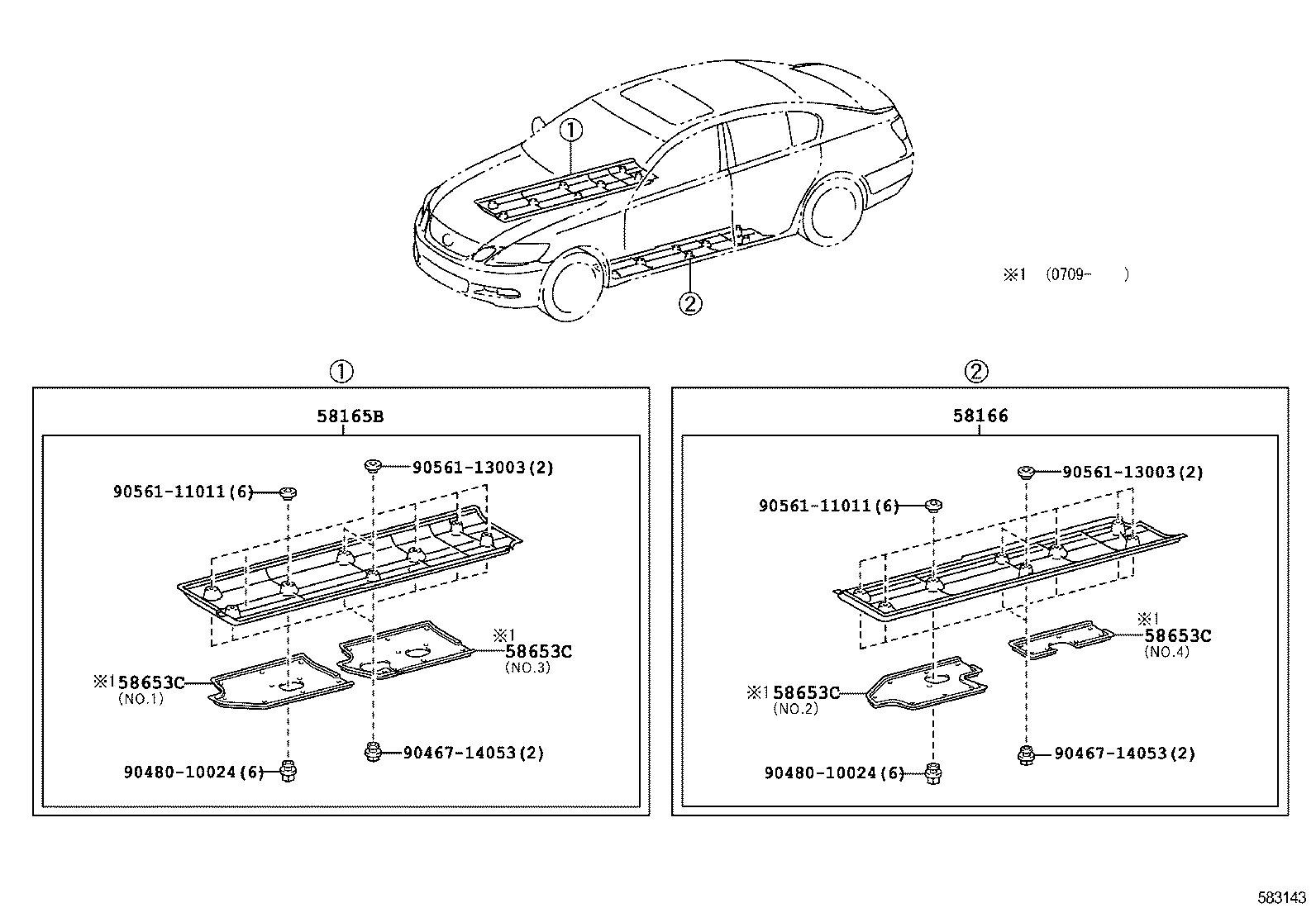  GS30 35 43 460 |  FLOOR PAN LOWER BACK PANEL