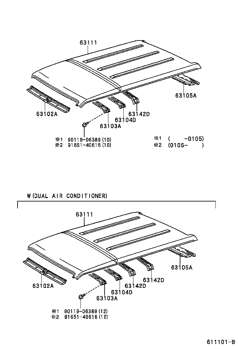  QUALIS |  ROOF PANEL BACK PANEL