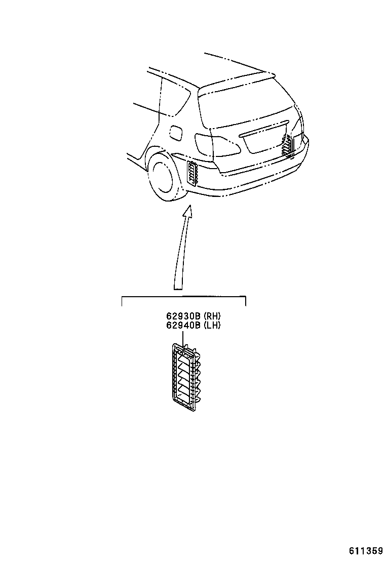  PICNIC AVENSIS VERSO |  ROOF SIDE VENTILATOR