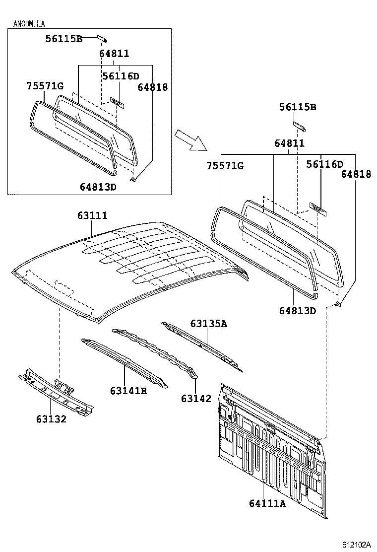  HILUX |  ROOF PANEL BACK PANEL