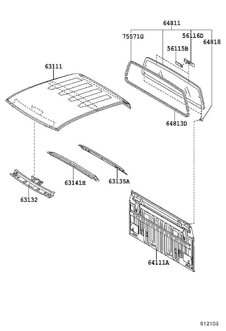  HILUX |  ROOF PANEL BACK PANEL