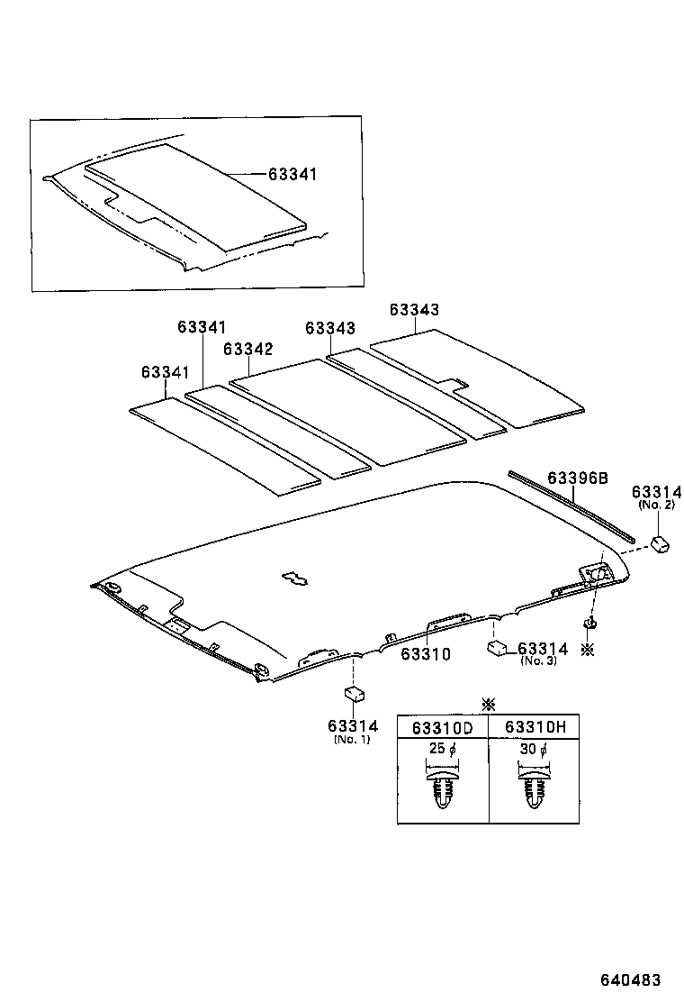  LAND CRUISER 80 |  ROOF HEADLINING SILENCER PAD