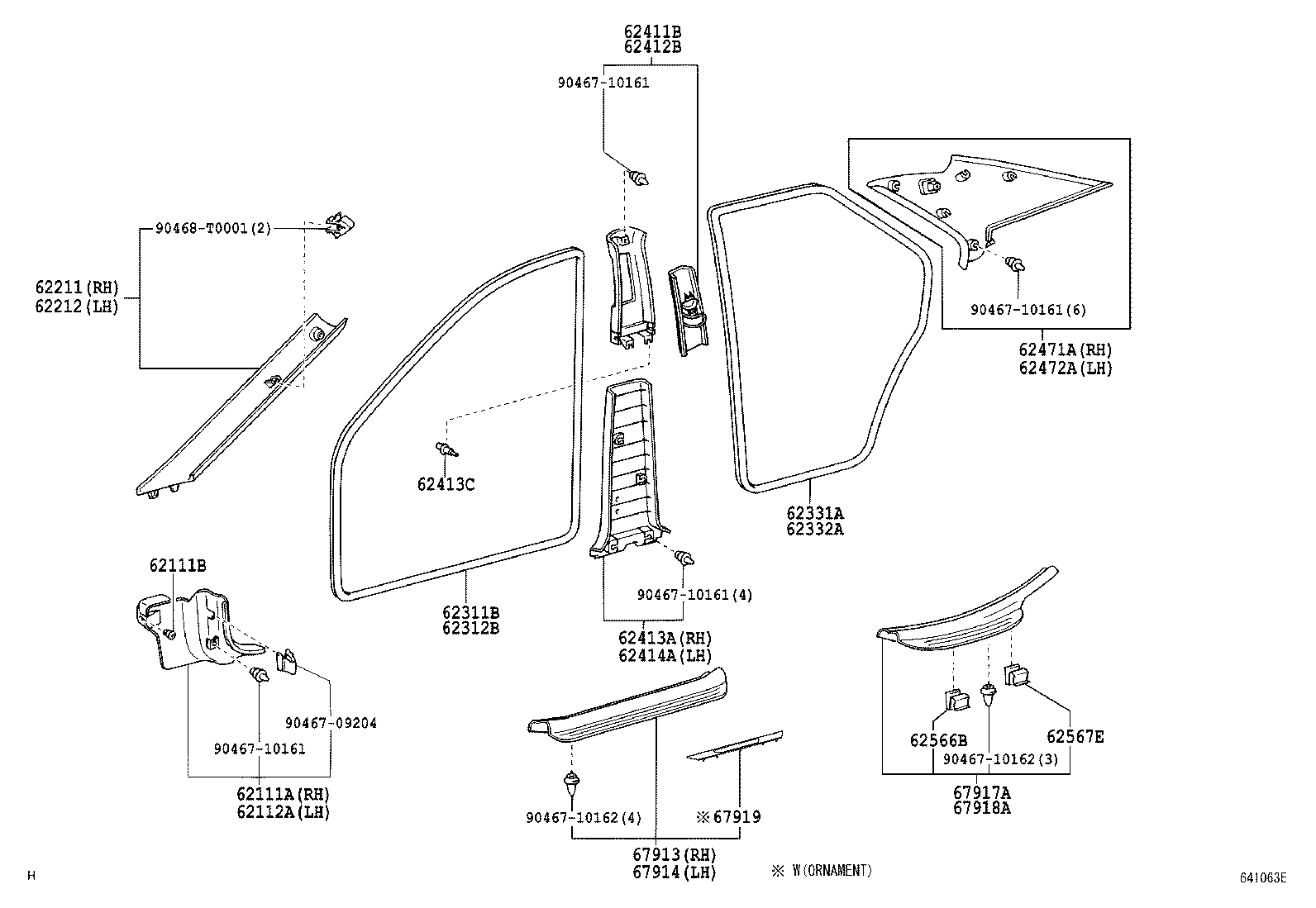 CAMRY AUSTRALIA |  INSIDE TRIM BOARD DOOR OPENING TRIM MOULDING