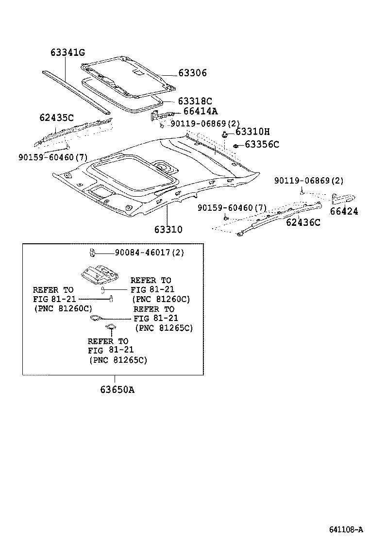  CAMRY AUSTRALIA |  ROOF HEADLINING SILENCER PAD