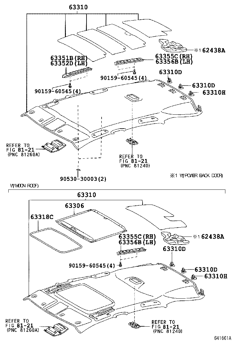  RX400H |  ROOF HEADLINING SILENCER PAD