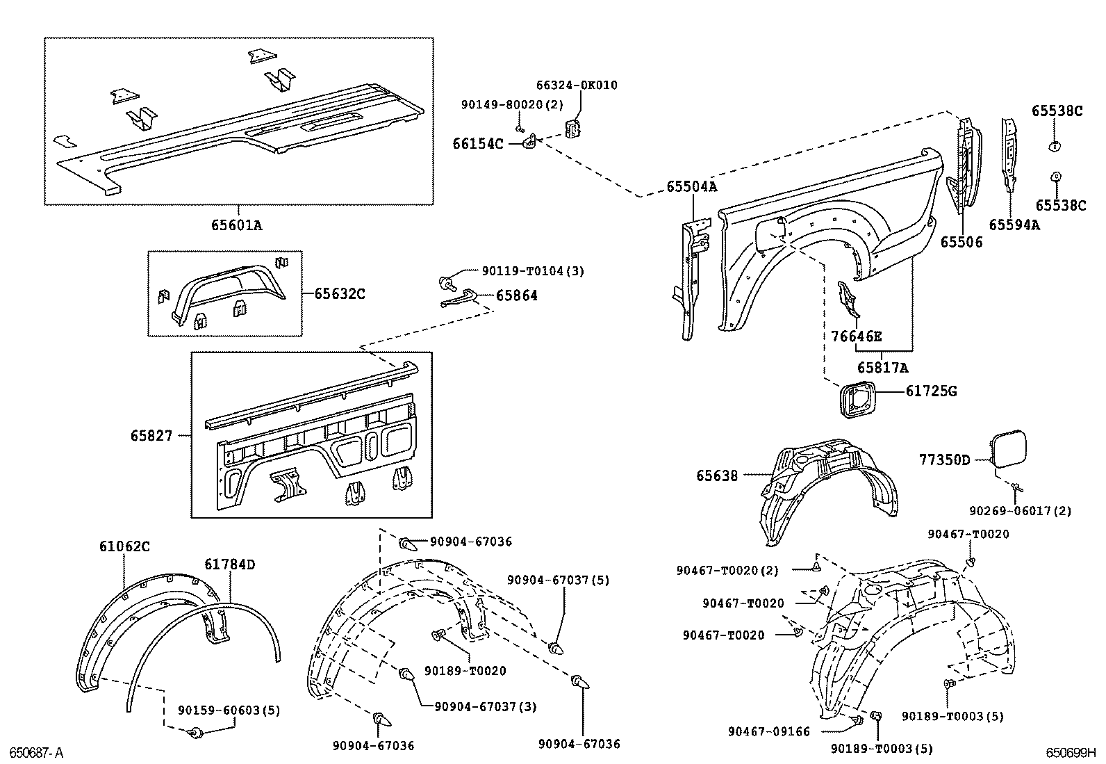  HILUX |  REAR BODY SIDE PANEL