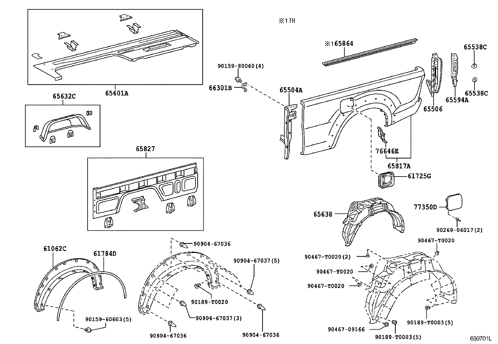  HILUX |  REAR BODY SIDE PANEL