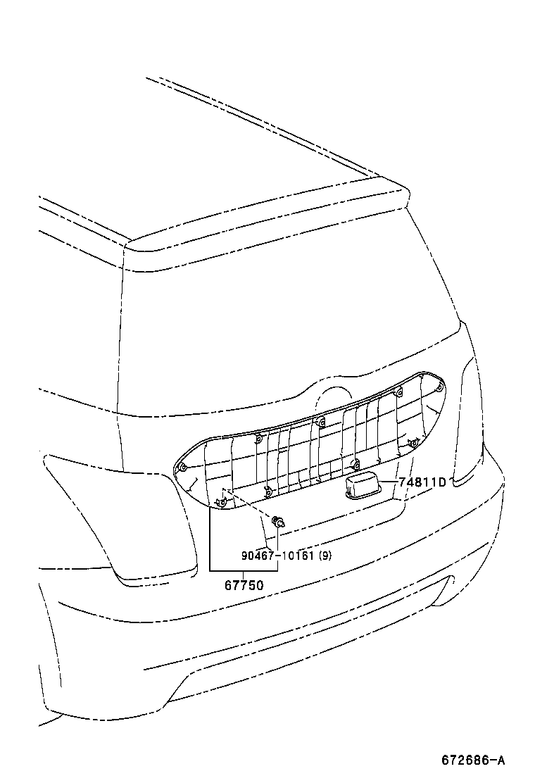  TOYOTA XA |  BACK DOOR PANEL GLASS