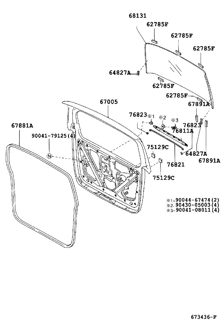  AVANZA |  BACK DOOR PANEL GLASS