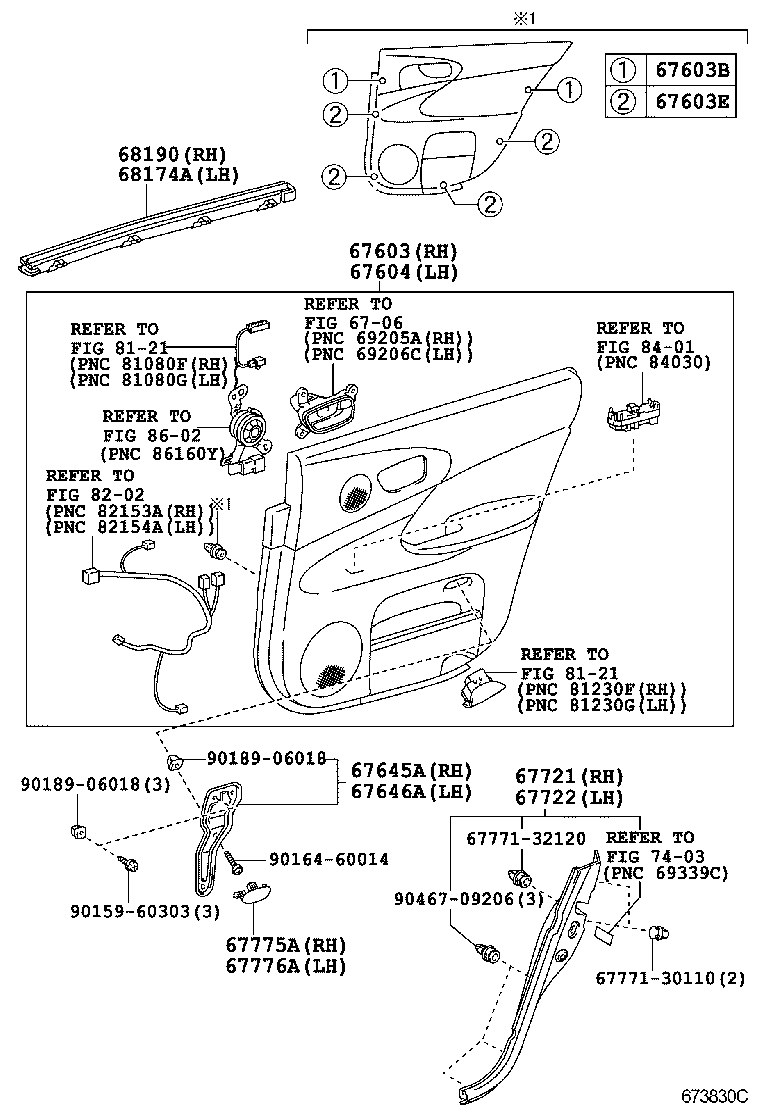  GS30 35 43 460 |  REAR DOOR PANEL GLASS