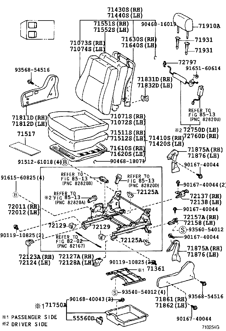  LAND CRUISER 90 |  SEAT SEAT TRACK