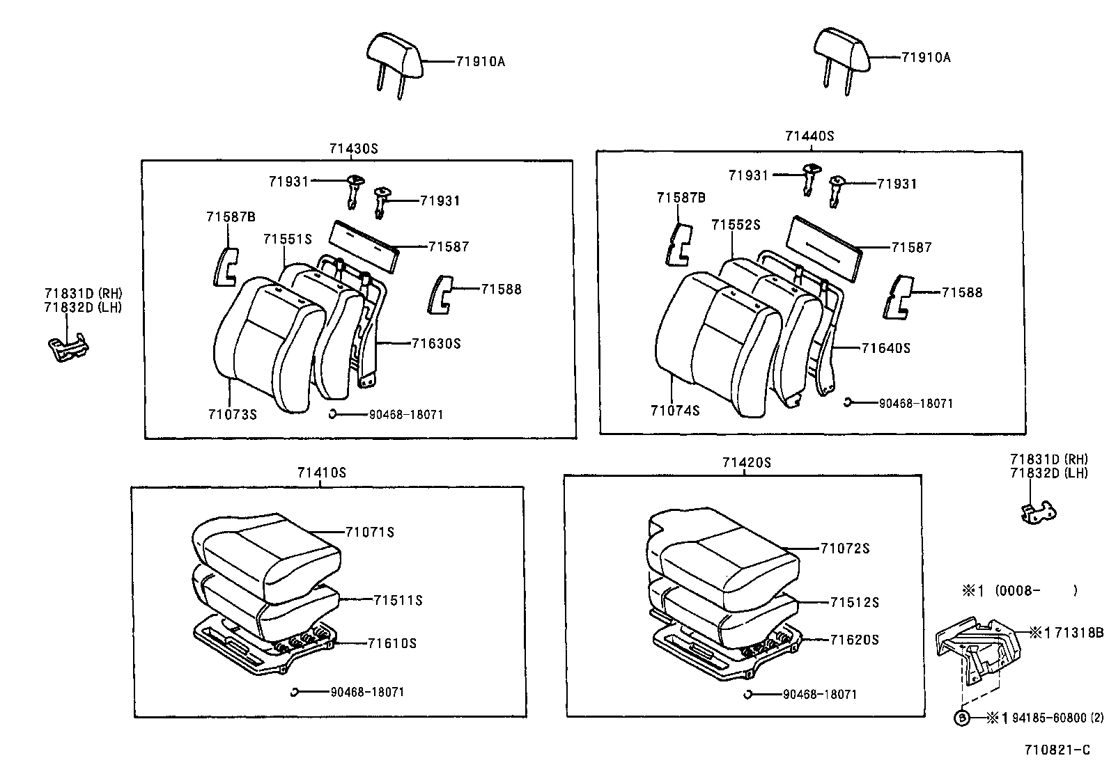  HILUX |  SEAT SEAT TRACK