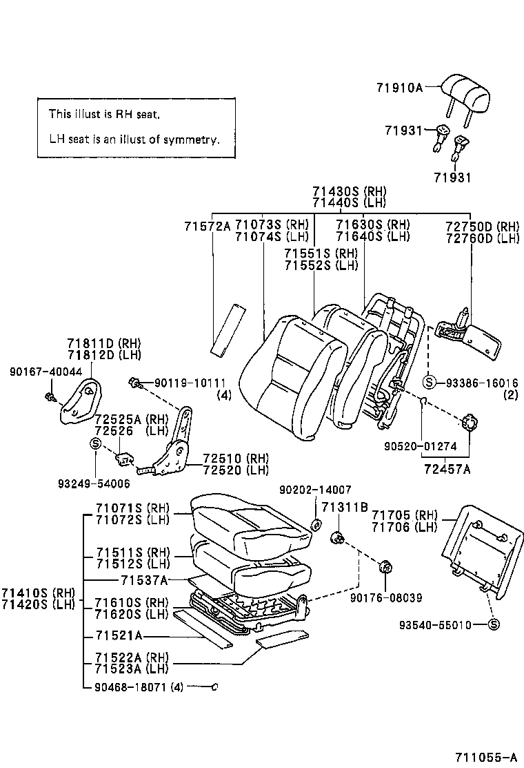  LAND CRUISER 80 |  SEAT SEAT TRACK
