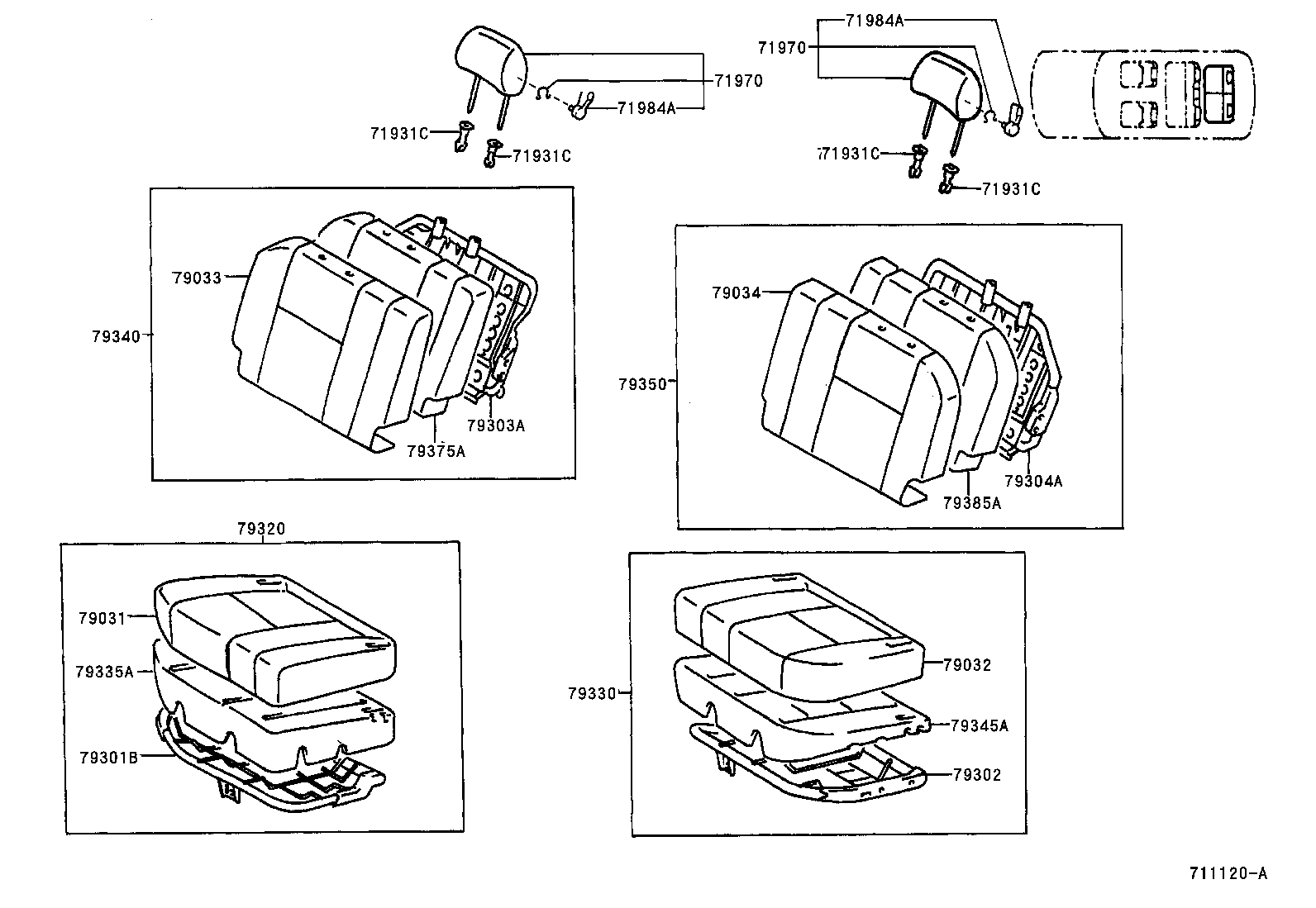  LAND CRUISER 100 105 |  SEAT SEAT TRACK