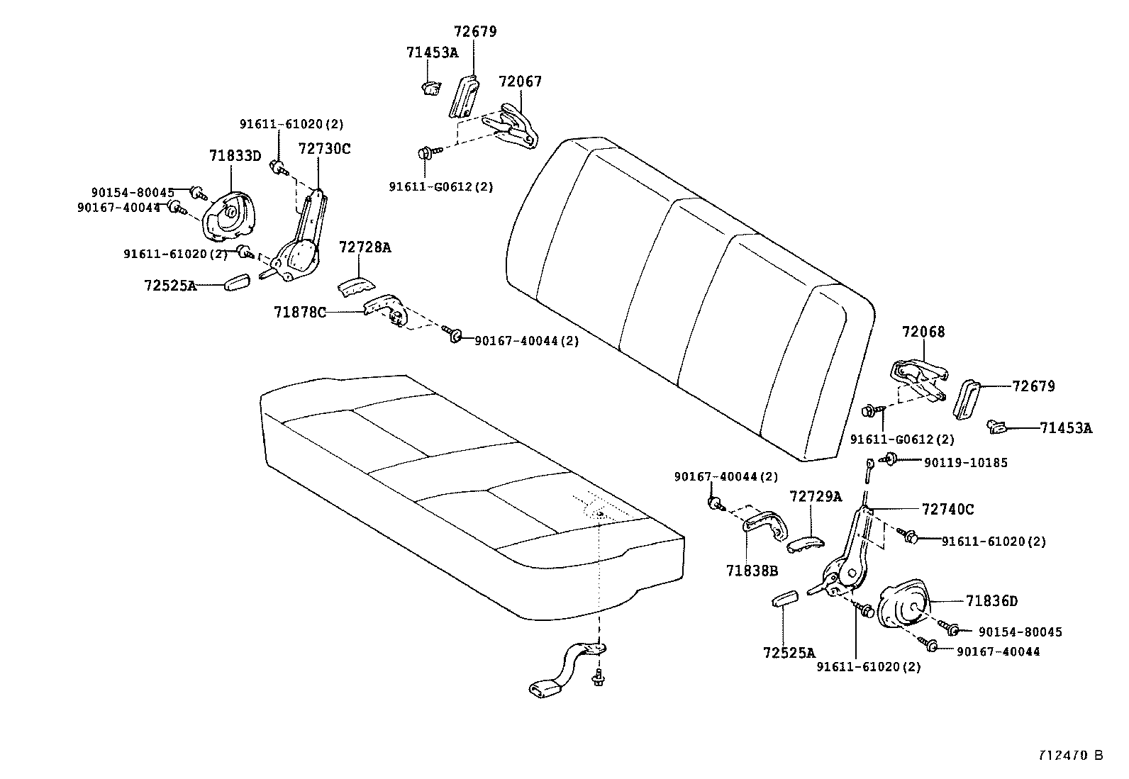  HILUX |  SEAT SEAT TRACK