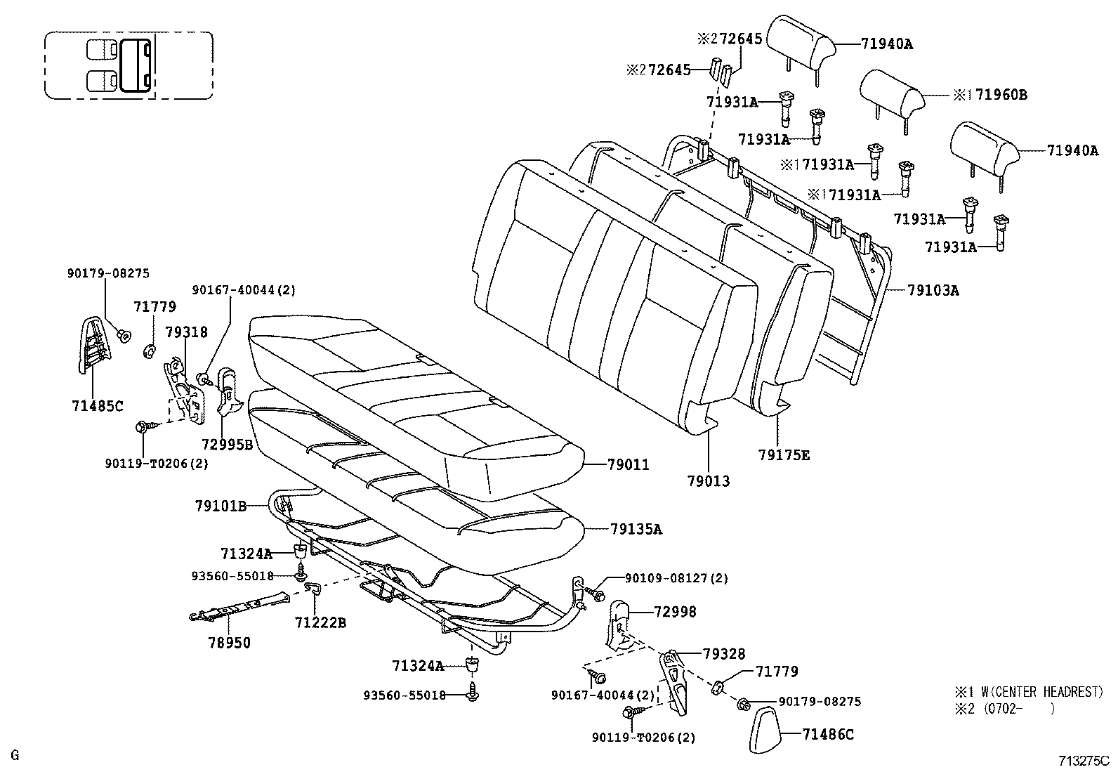  HILUX |  SEAT SEAT TRACK