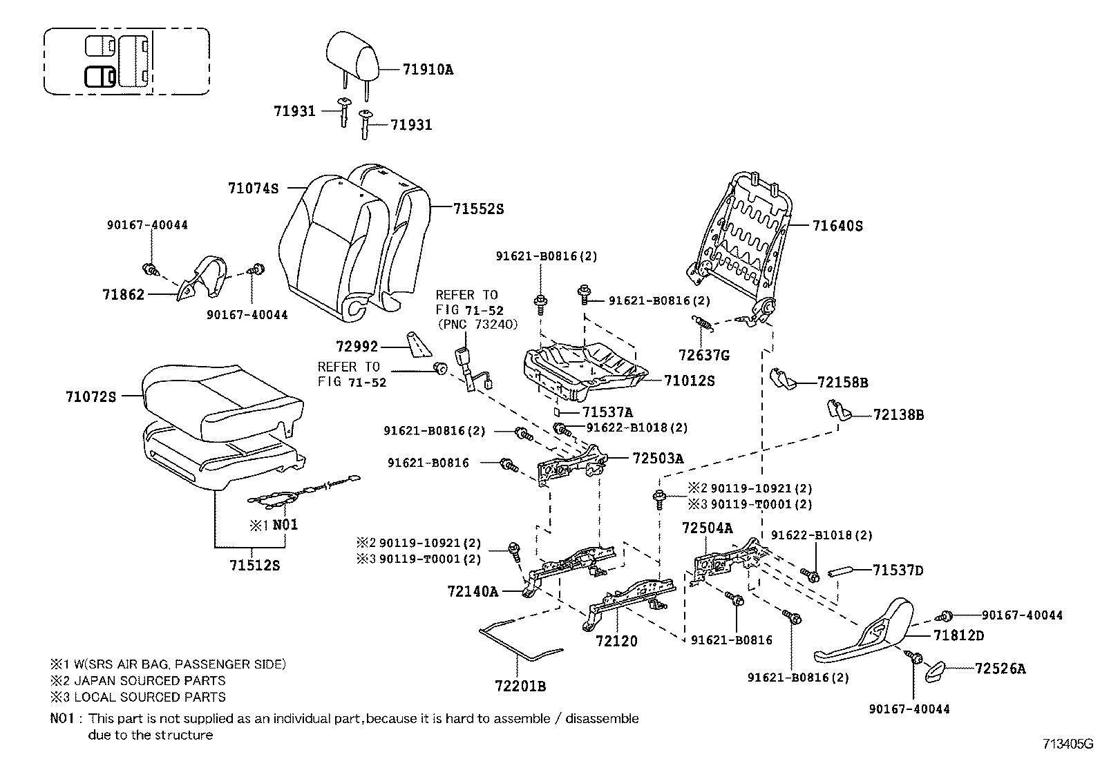  HILUX |  SEAT SEAT TRACK