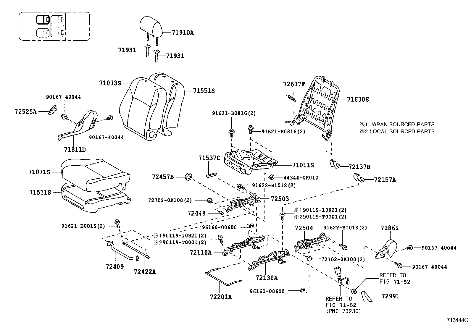  HILUX |  SEAT SEAT TRACK