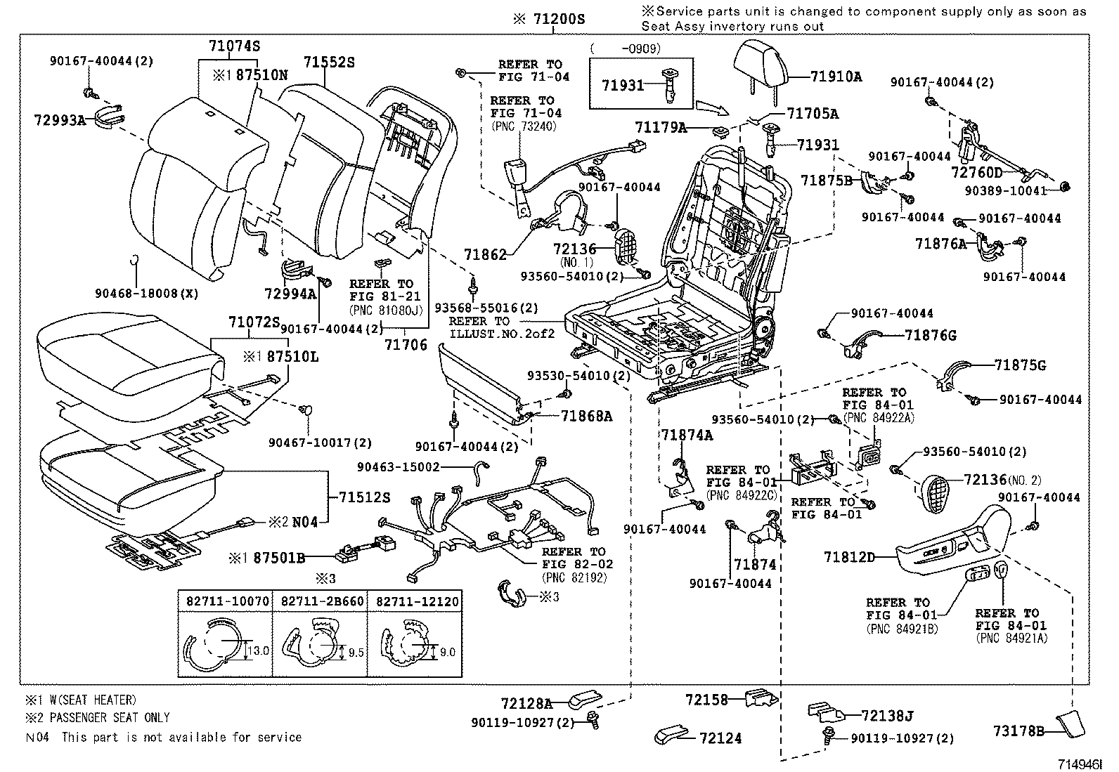  GS30 35 43 460 |  FRONT SEAT SEAT TRACK