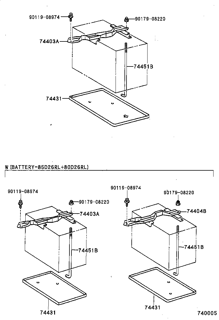  LAND CRUISER 90 |  BATTERY CARRIER