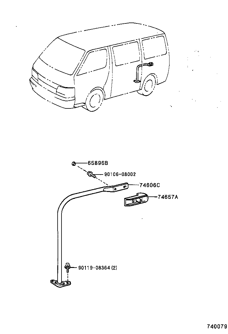  HIACE VAN COMUTER |  PROTECTOR PIPE ROLL BAR HANDRAIL