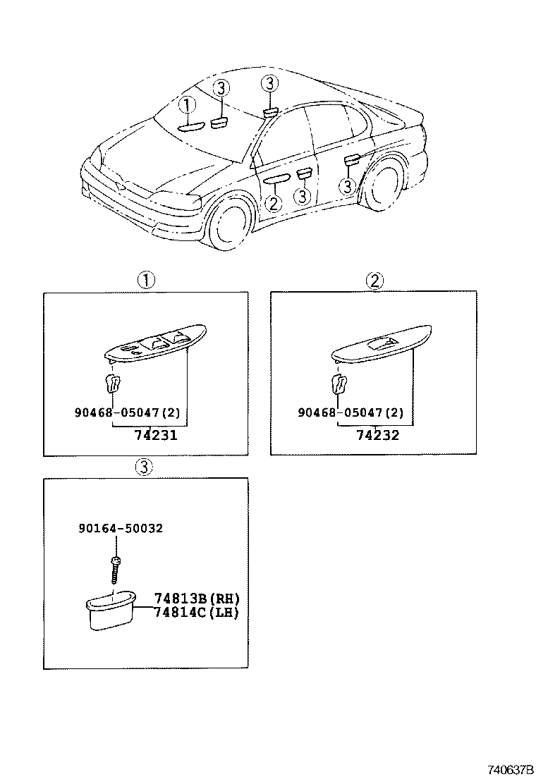  YARIS ECHO 4D |  ARMREST VISOR