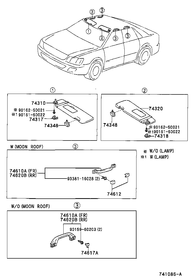  CAMRY AUSTRALIA |  ARMREST VISOR