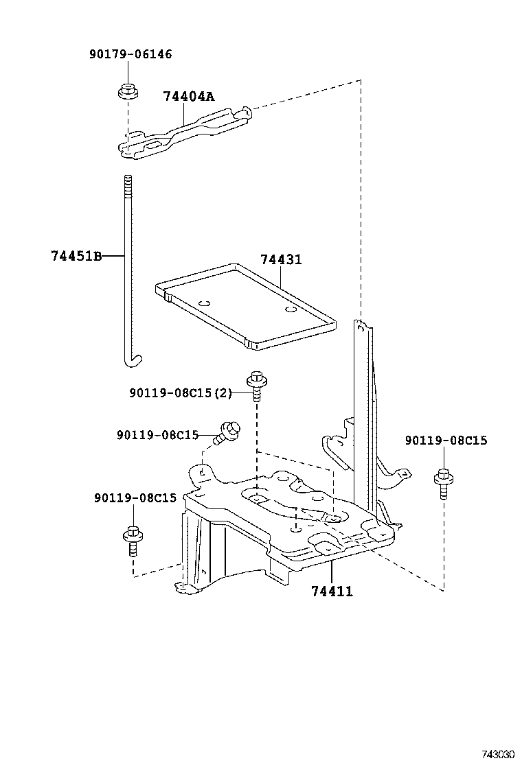  YARIS |  BATTERY CARRIER