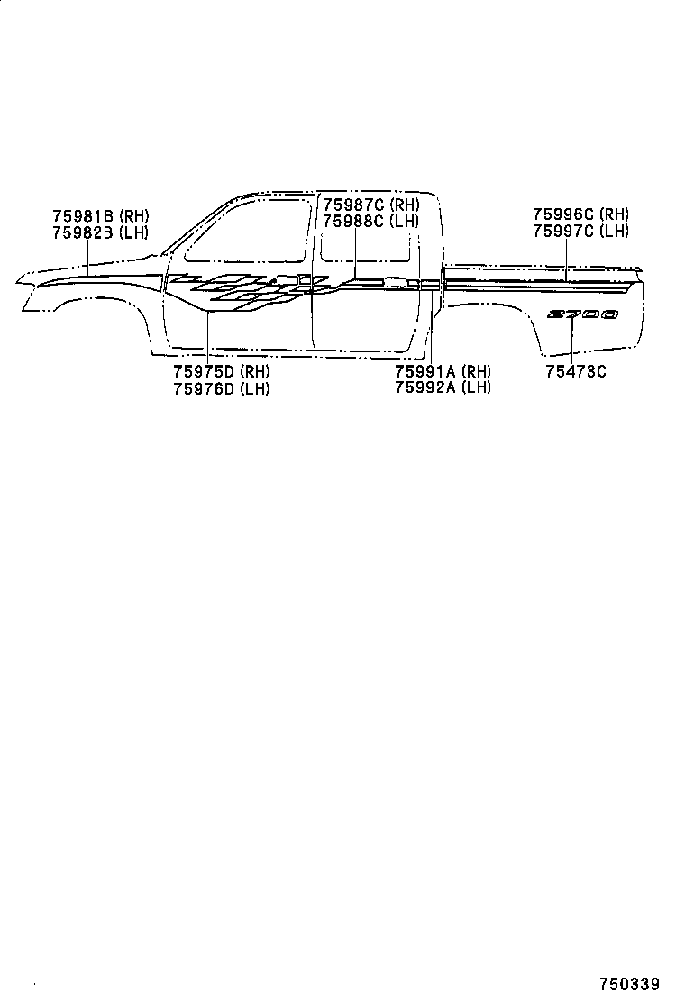  HILUX |  BODY STRIPE