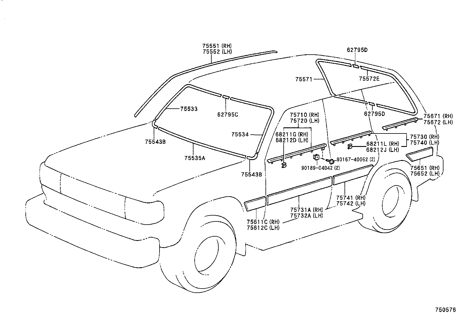  LAND CRUISER 80 |  MOULDING