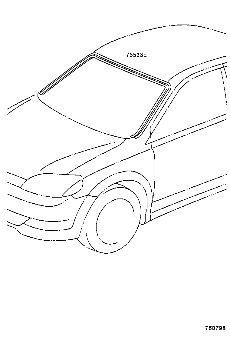  YARIS ECHO 4D |  FRONT MOULDING