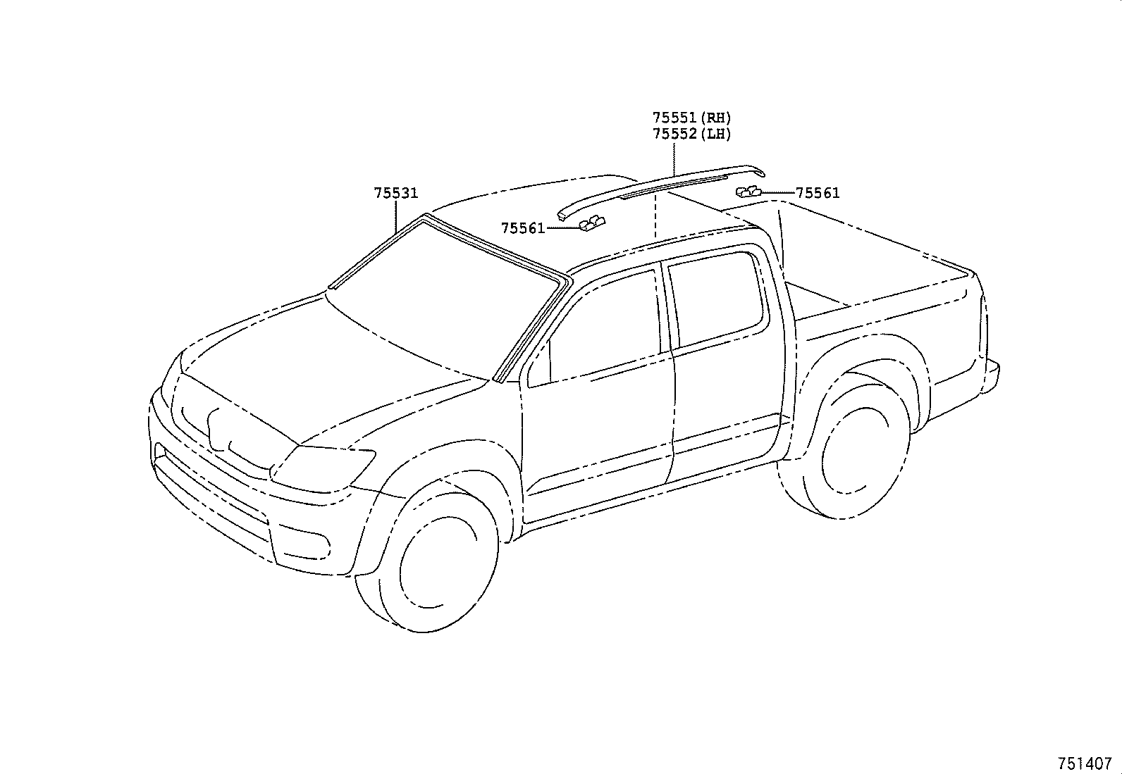  HILUX |  MOULDING