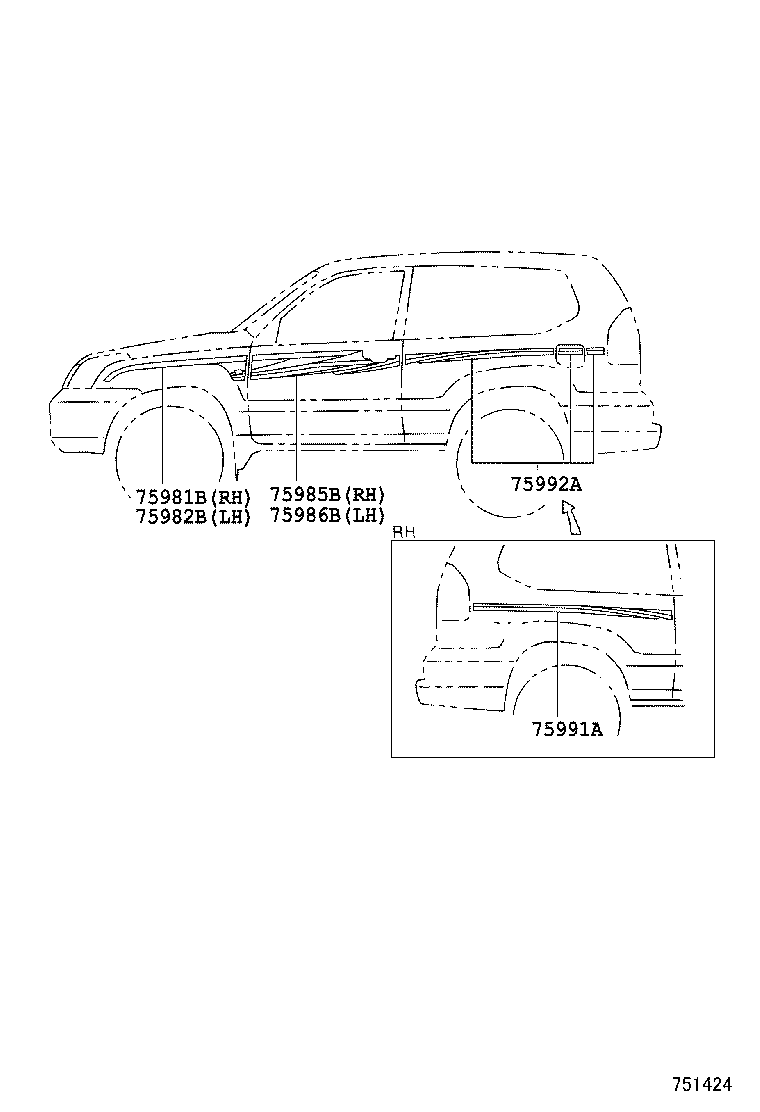  LAND CRUISER PRADO |  BODY STRIPE