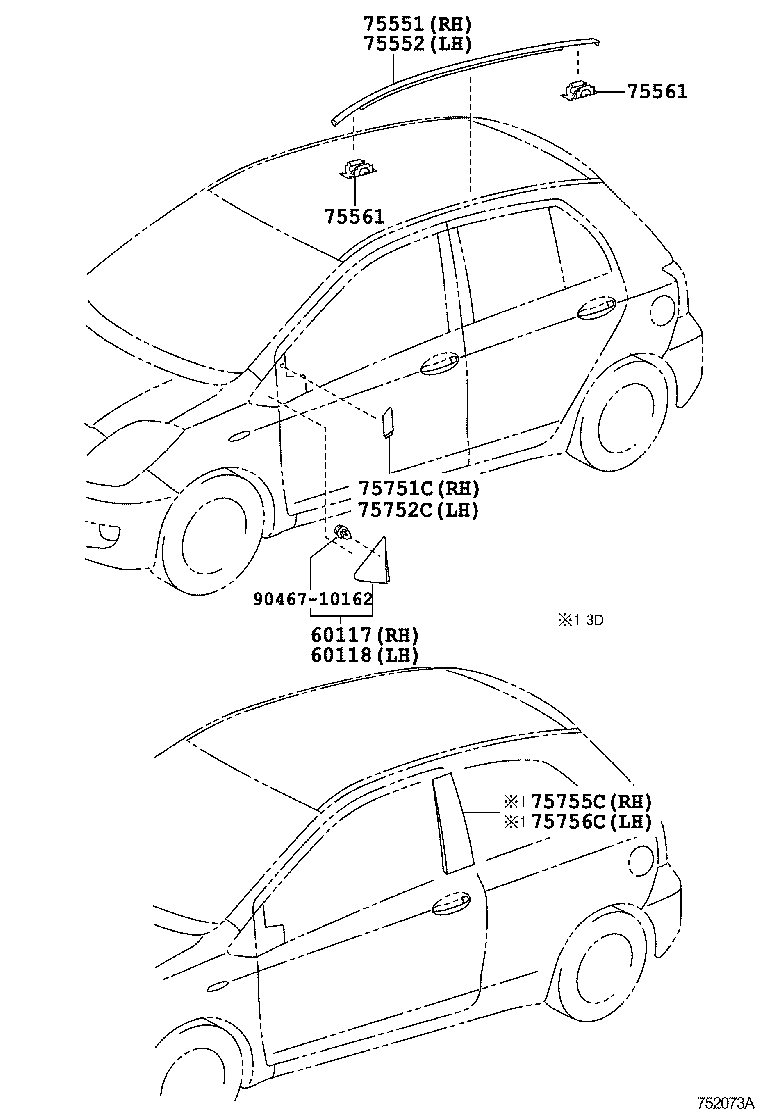  YARIS |  SIDE MOULDING