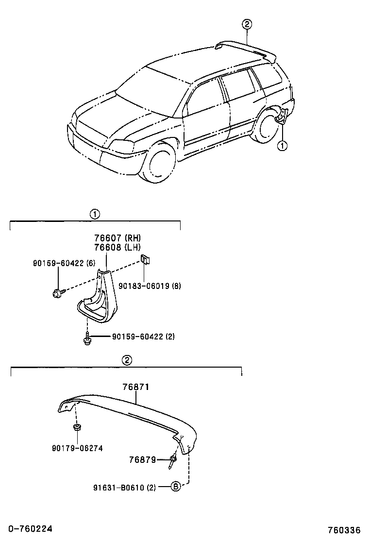  KLUGER |  MUDGUARD SPOILER