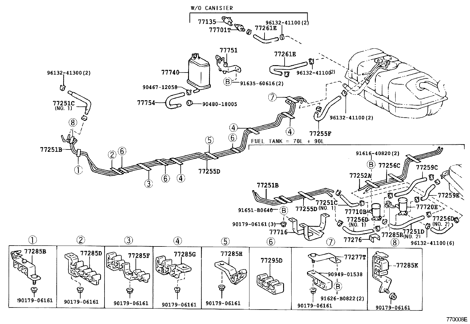  LAND CRUISER 90 |  FUEL TANK TUBE