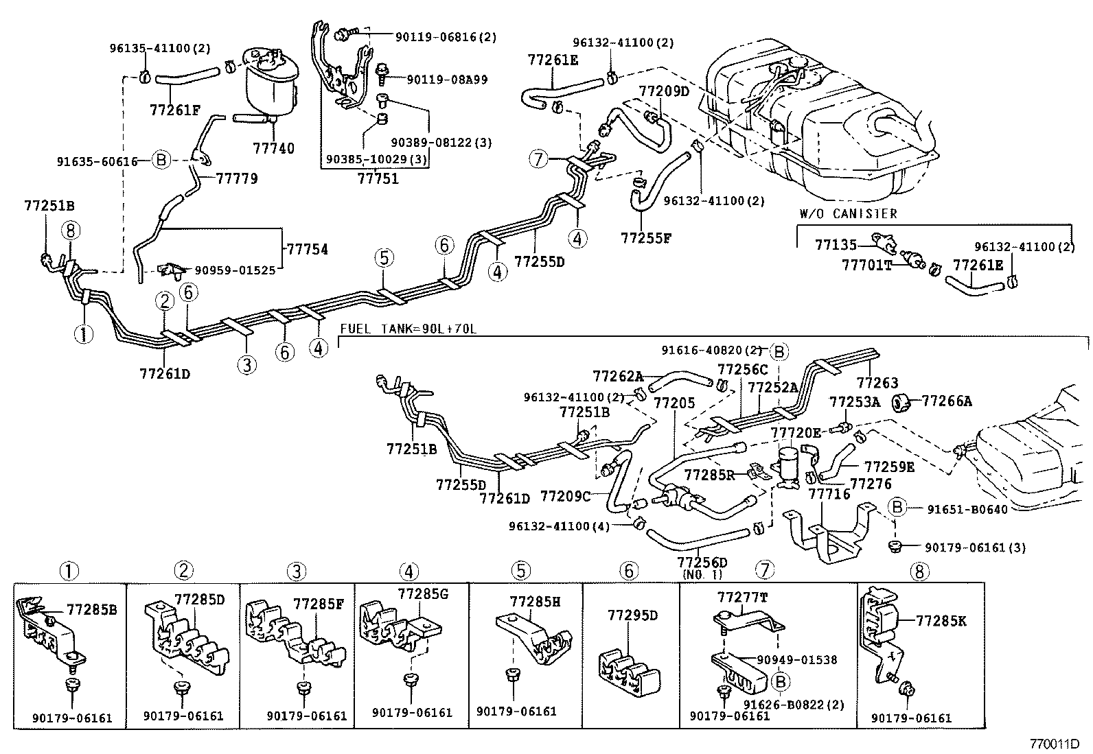  LAND CRUISER 90 |  FUEL TANK TUBE