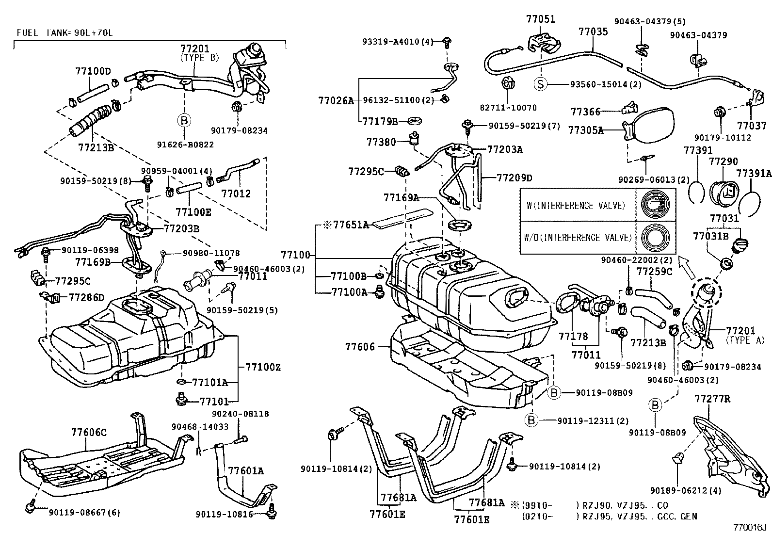  LAND CRUISER 90 |  FUEL TANK TUBE