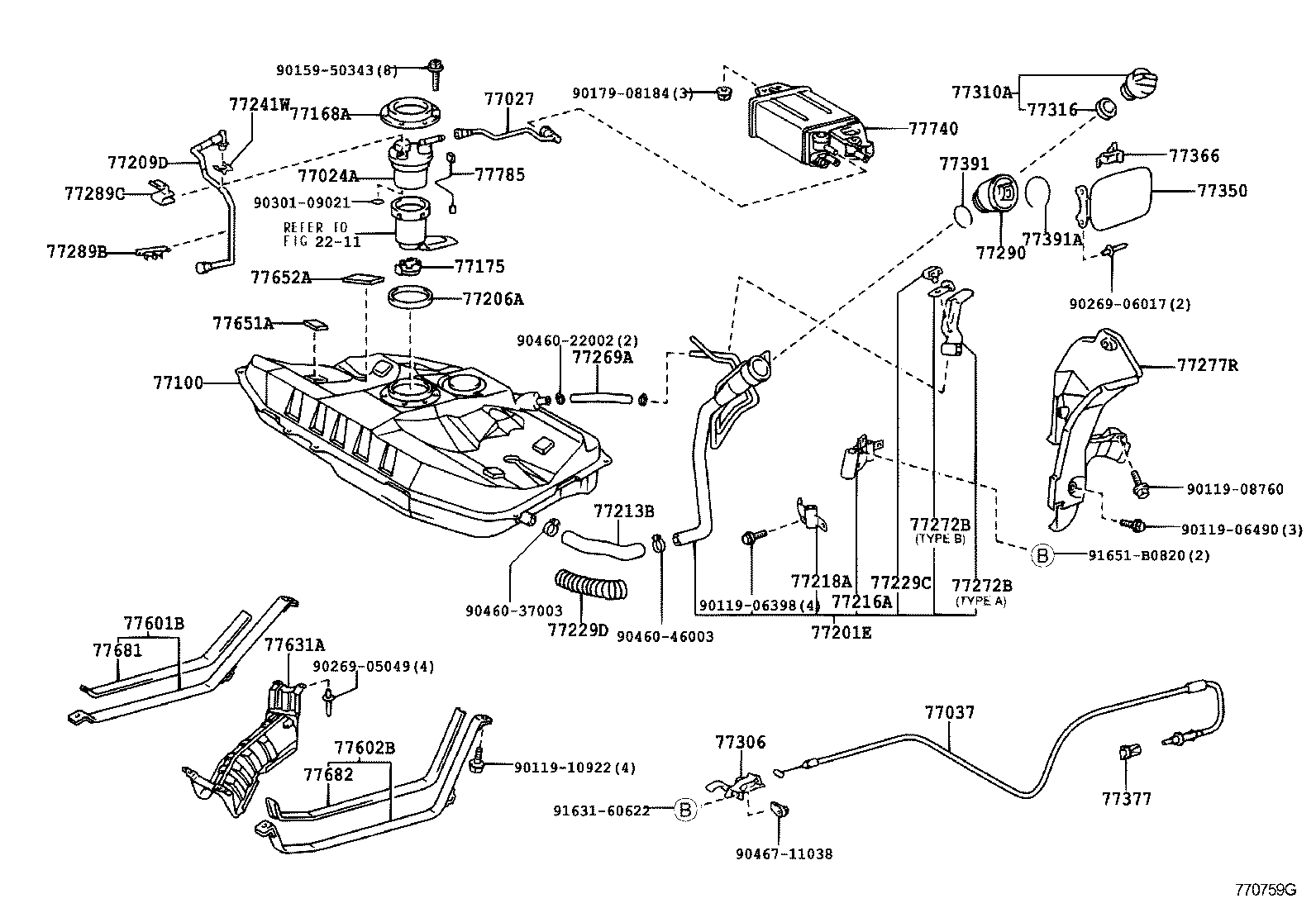  CELICA |  FUEL TANK TUBE