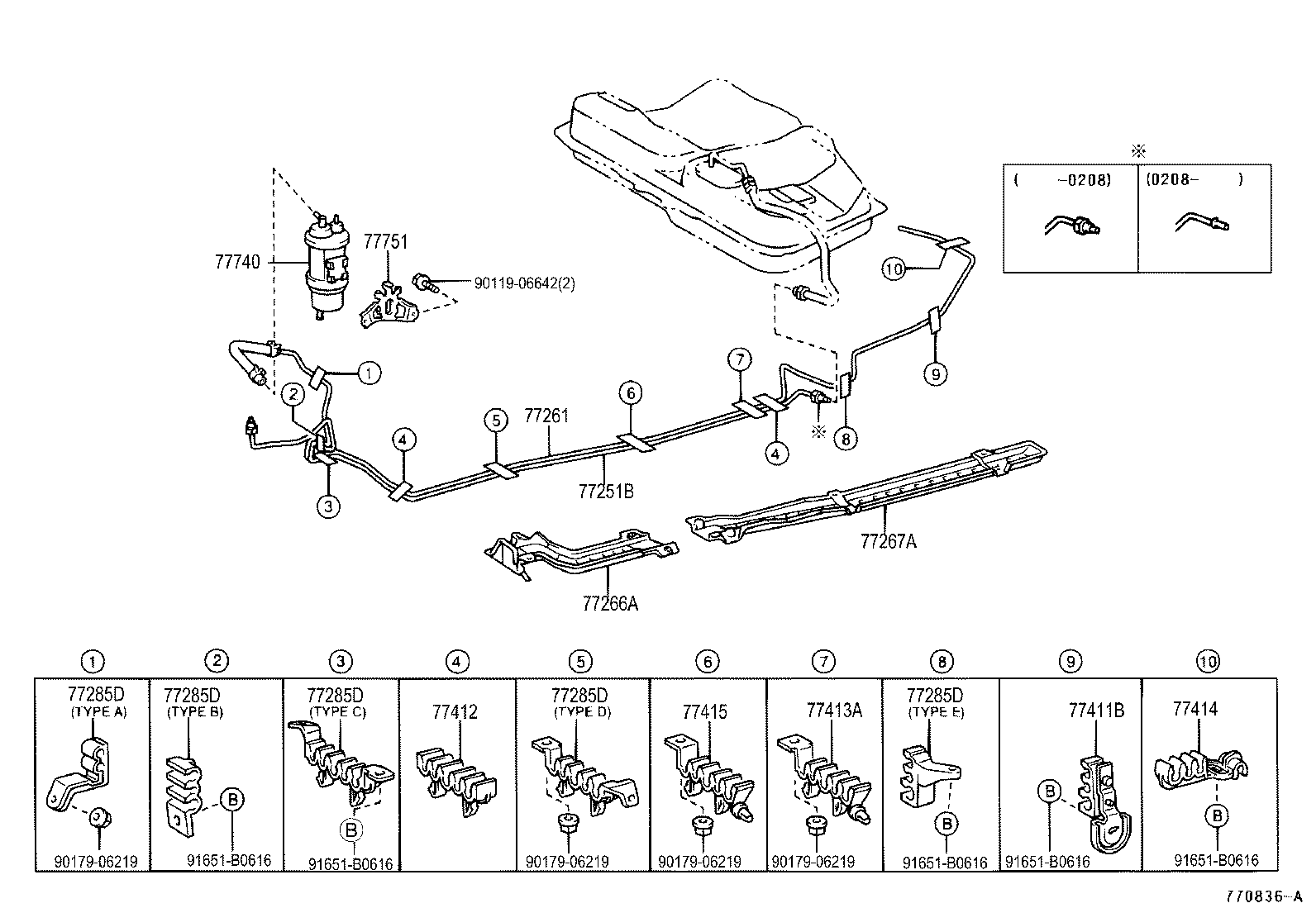  AVALON |  FUEL TANK TUBE