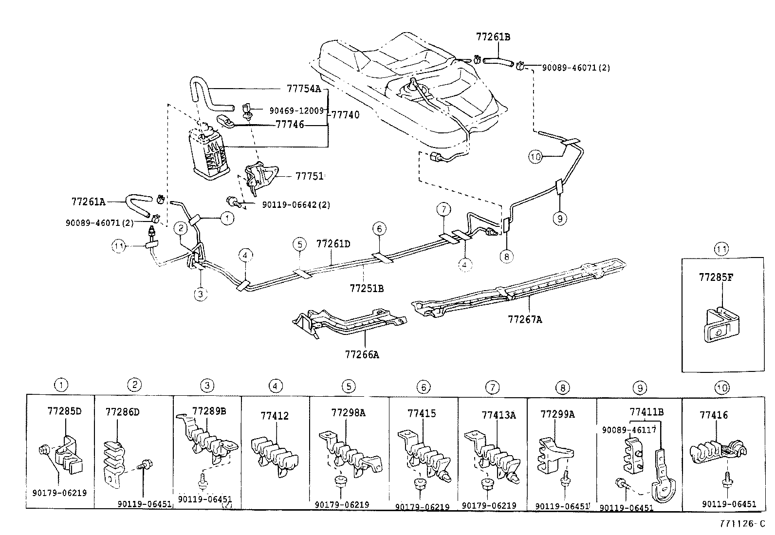  CAMRY AUSTRALIA |  FUEL TANK TUBE